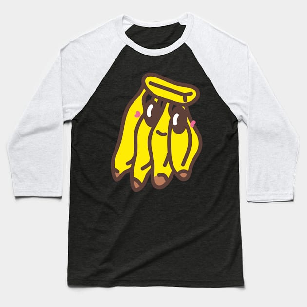 Banana smile Baseball T-Shirt by B&E